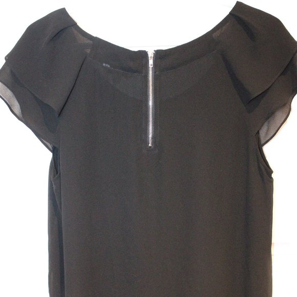 2/$40 🏷 Naked Zebra Black Top Size Large - Picture 2 of 6